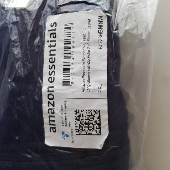 Amazon Essentials Classic-Fit Full-Zip Navy Polar Soft Fleece Jacket Size XXL - Picture 4 of 7